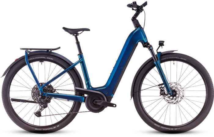 Cube Kathmandu Hybrid EX 800 Easy Entry electricblue´n´chrome – Bild 1